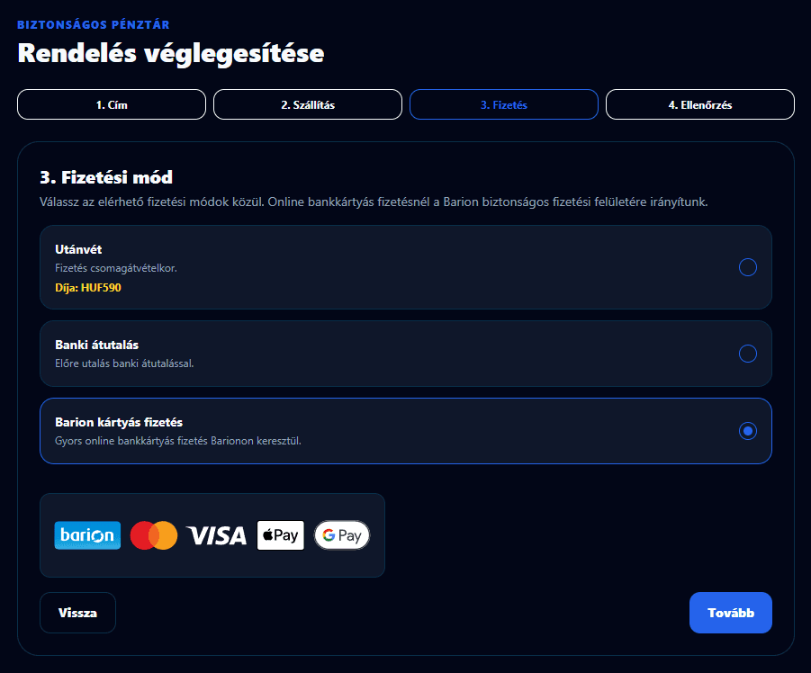 Barion és alternatív fizetési módok